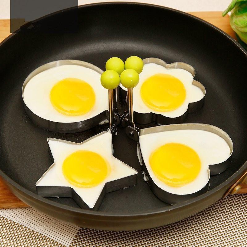 4 Pieces Stainless Steel Fried Egg Mold