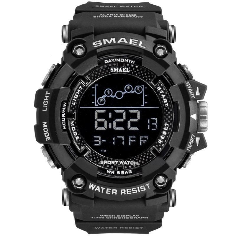 Relógio Smael Militar 1802 - Digital Watch relógio 024 AmploTech Preto 