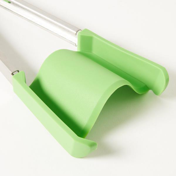 2 Pieces 2 in 1 Silicone Tweezers and Spatula